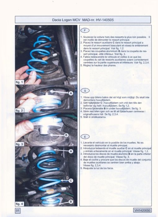 Arcuri auxiliare, suplimentare Dacia MCV, LODGY, JOGGER si DOKKER