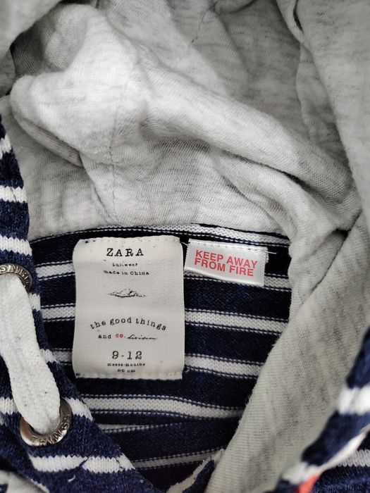 Hanorac tricotat ZARA, dungi marinărești Mărime 80, Stare excelentă!