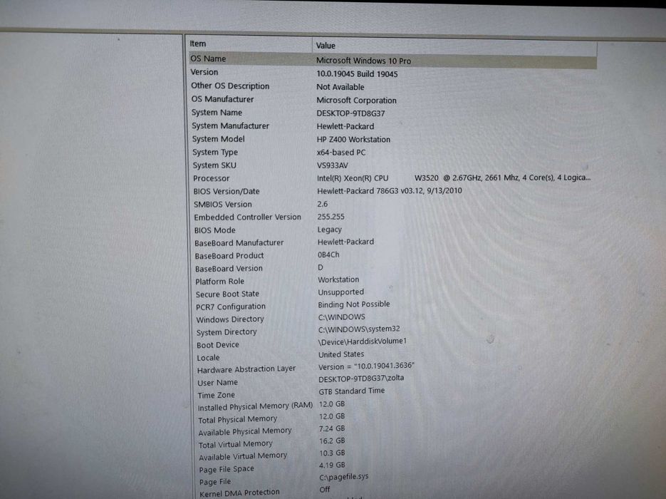Calculator PC + monitor