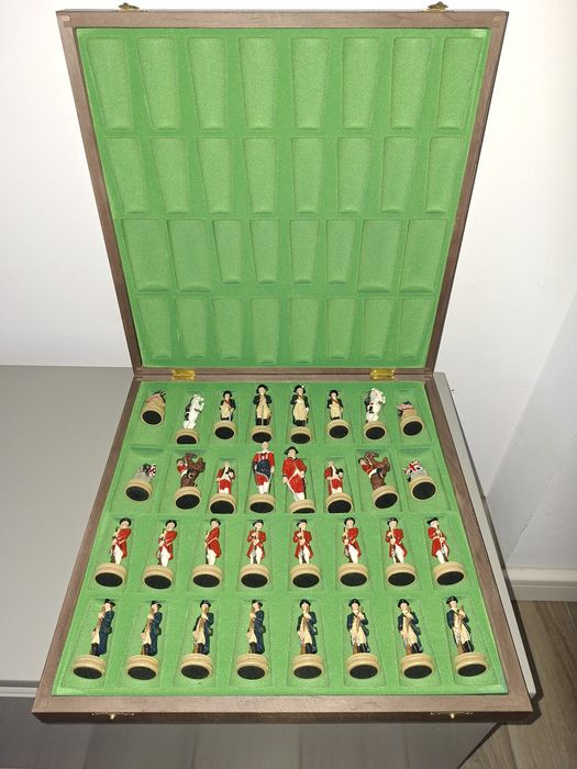 Vand șah cu piese soldați de plumb razboiul de independență