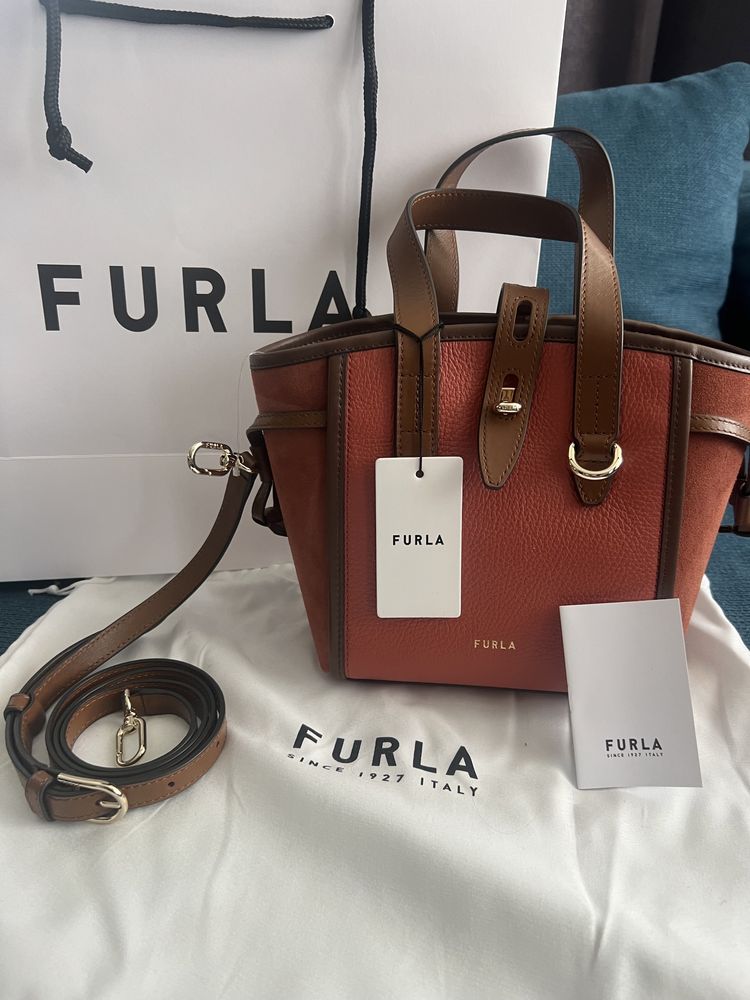 Furla NET Toni Cannella crossbody.100%оригинал! С етикети,сериен номер