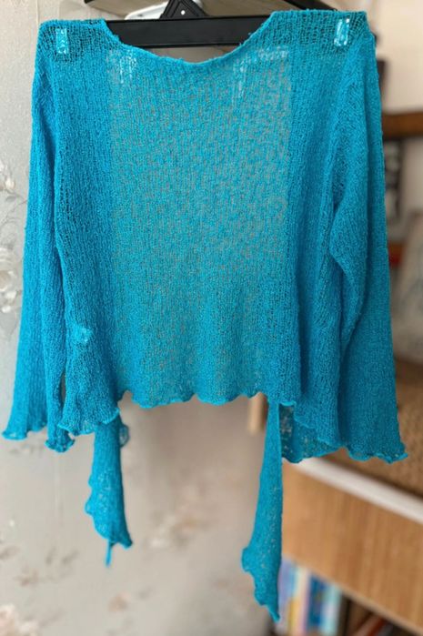 Cardigan/bolero turcoaz