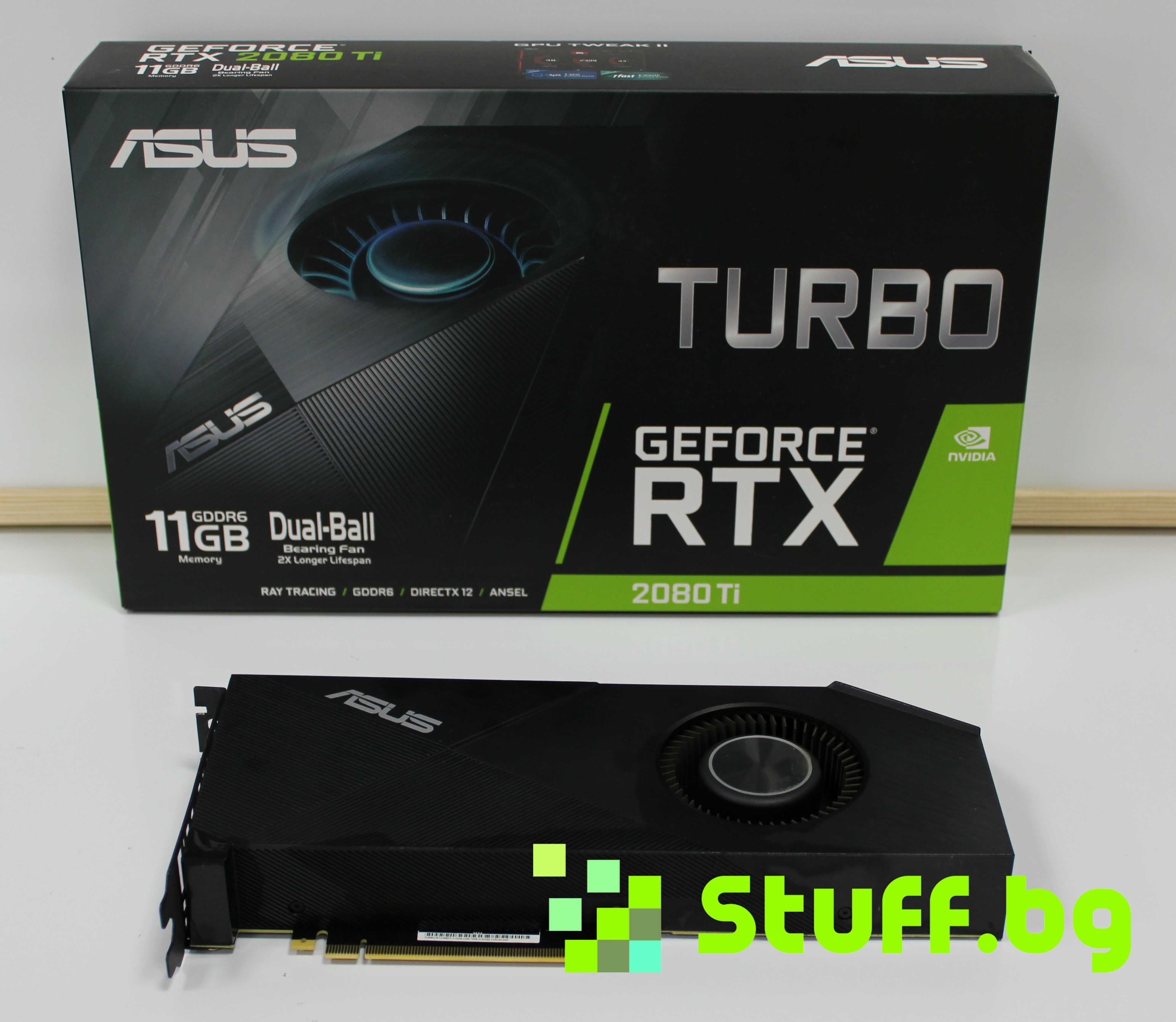 Видео карта ASUS GEFORCE TURBO-RTX2080Ti-11G Dual Ball