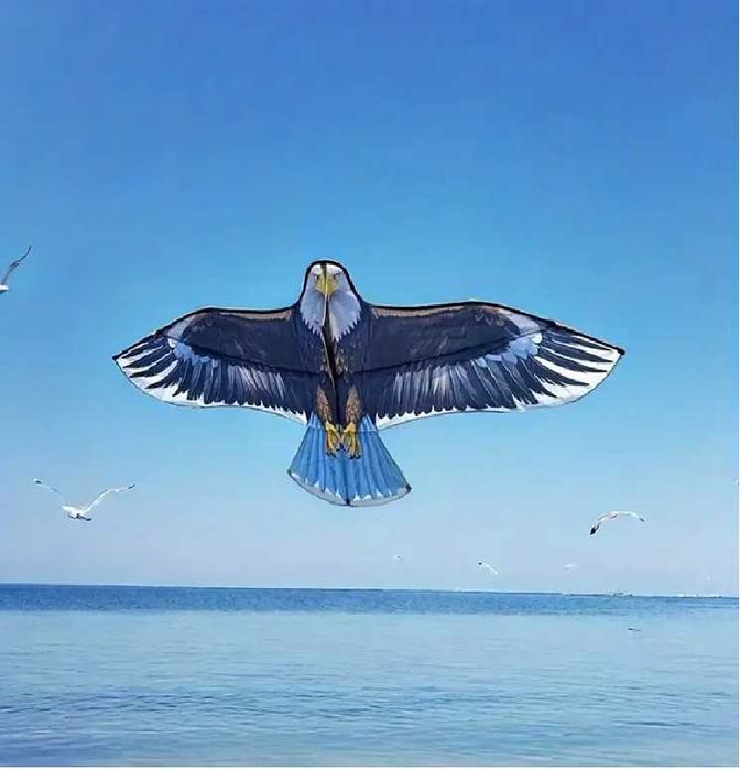 Хвърчило птица Орел 1,6м,1,8м, 50 м въже, подарък спорт на открито