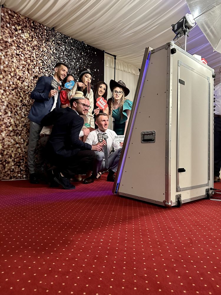 Cabina foto Oglinda Magica Fum greu platforma 360