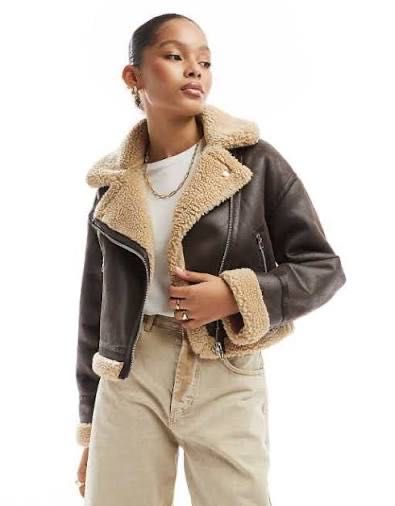 Кафяво яке Bershka Бершка XS