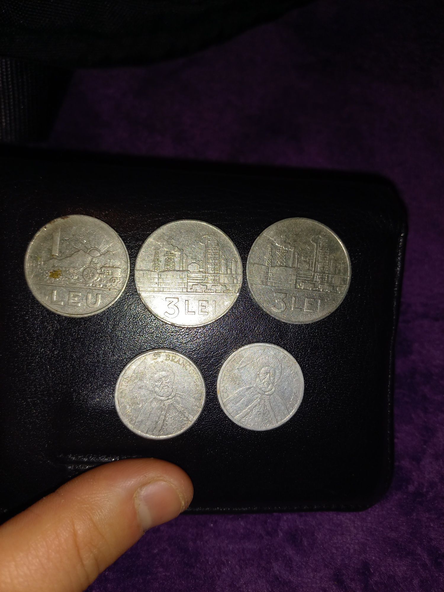 Monezi de colecție 3 lei 1966-1963 1000 lei și 1leu