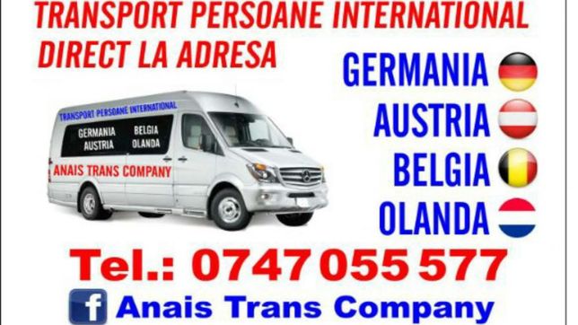 Transport persoane Austria-Germania-Belgia-Olanda