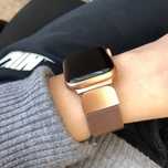 Apple iWatch seria 7 Gold , LTE , Stainless Steel , Milanese