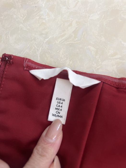 Дамски топ HM / бюстие бордо / червен