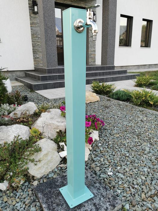 Cismea moderna pentru gradina, turcoaz, otel vopsit electrostatic