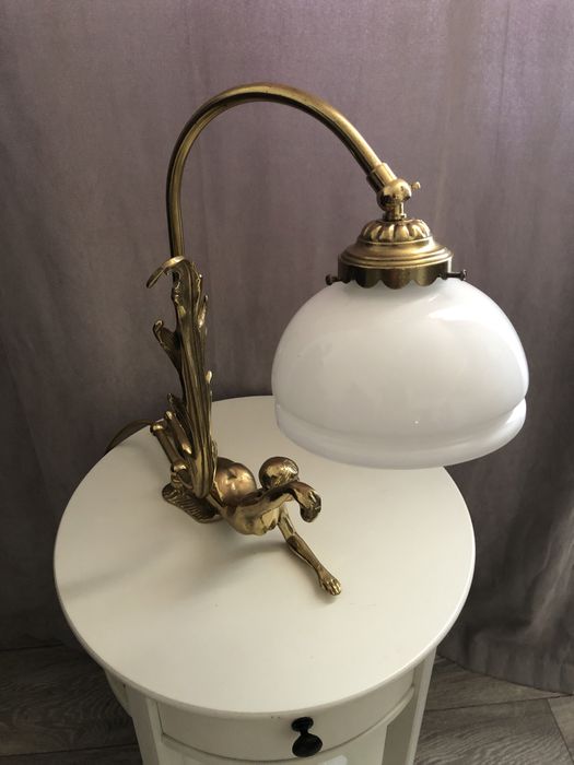 Veioza bronz si rama foto