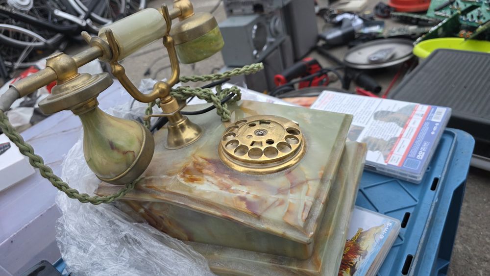 Telefon fix vintage marmura onyx