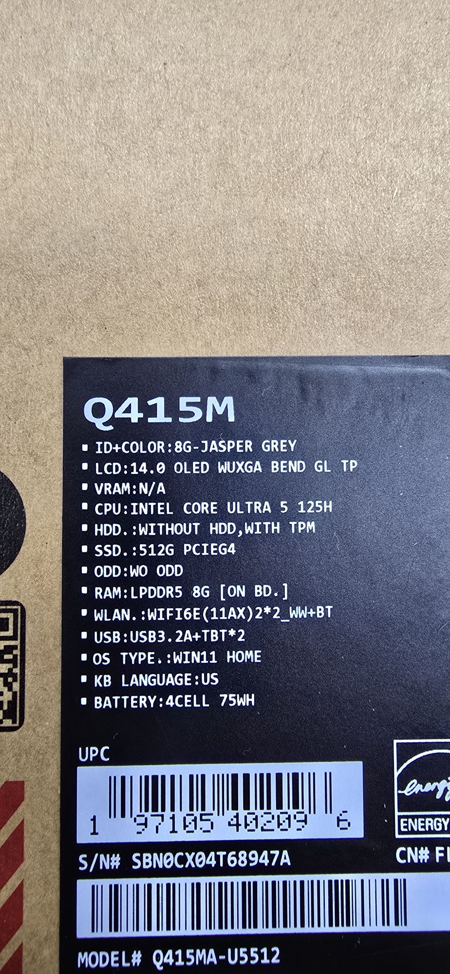 Asus Zenbook Q415