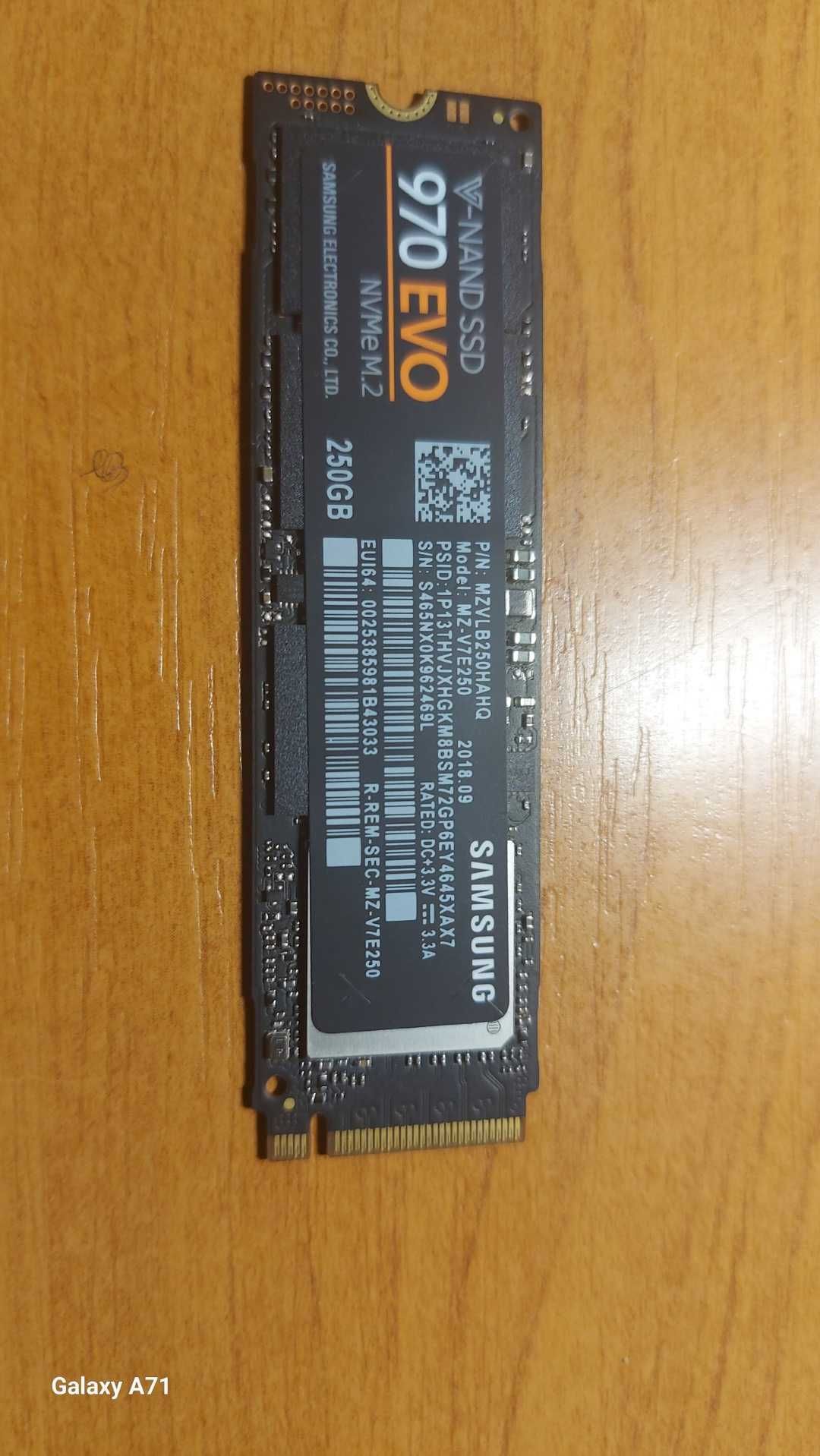 SSD M2 Samsung 970 EVO - 250 GB