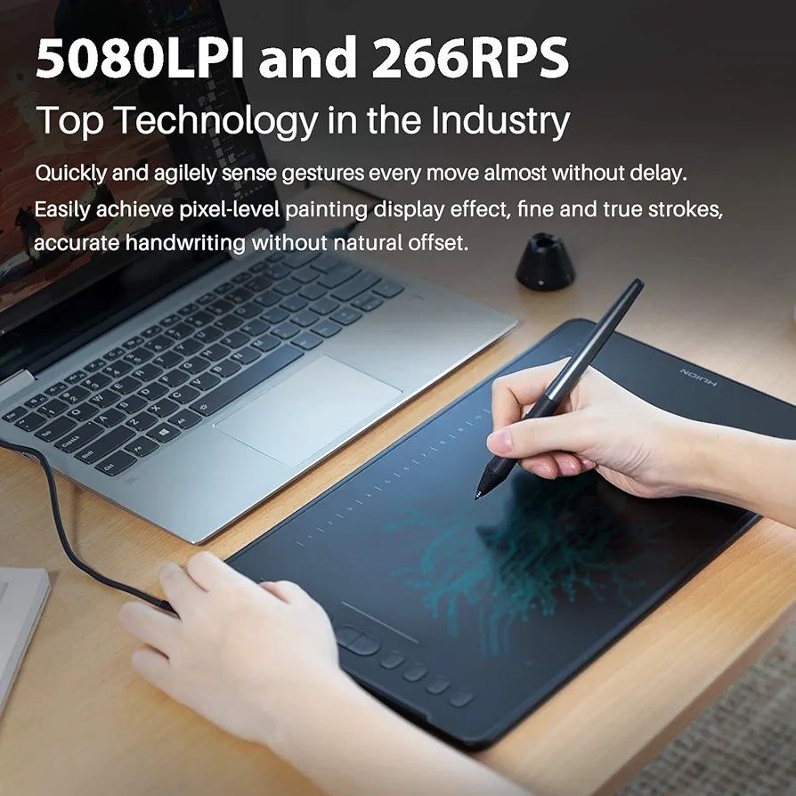 HUION Inspiroy H1161 Графичен таблет за рисуване със стилус писалка