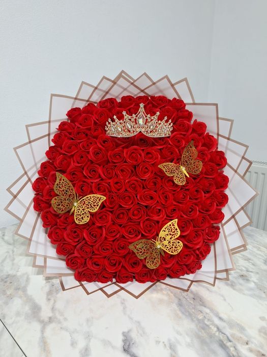 Buchet trandafiri sapun