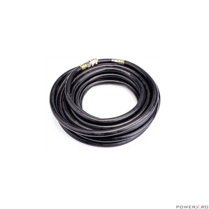 Furtun Aer Comprimat 10m pentru Compresor 10m 10 x 17mm 20 bari Silver