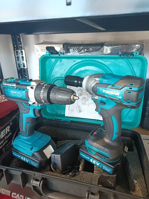 Set autofiletanta și mașină de înșurubat cu impact