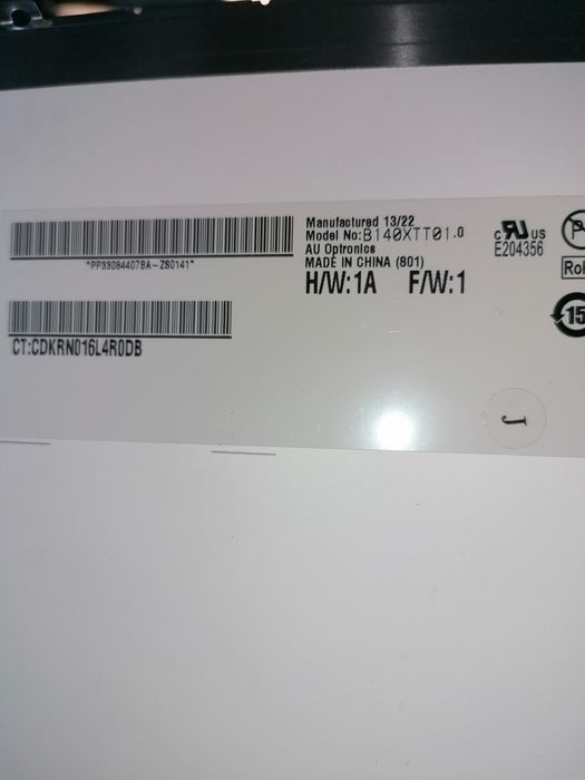 Vând  display laptop B140XTT01. 0