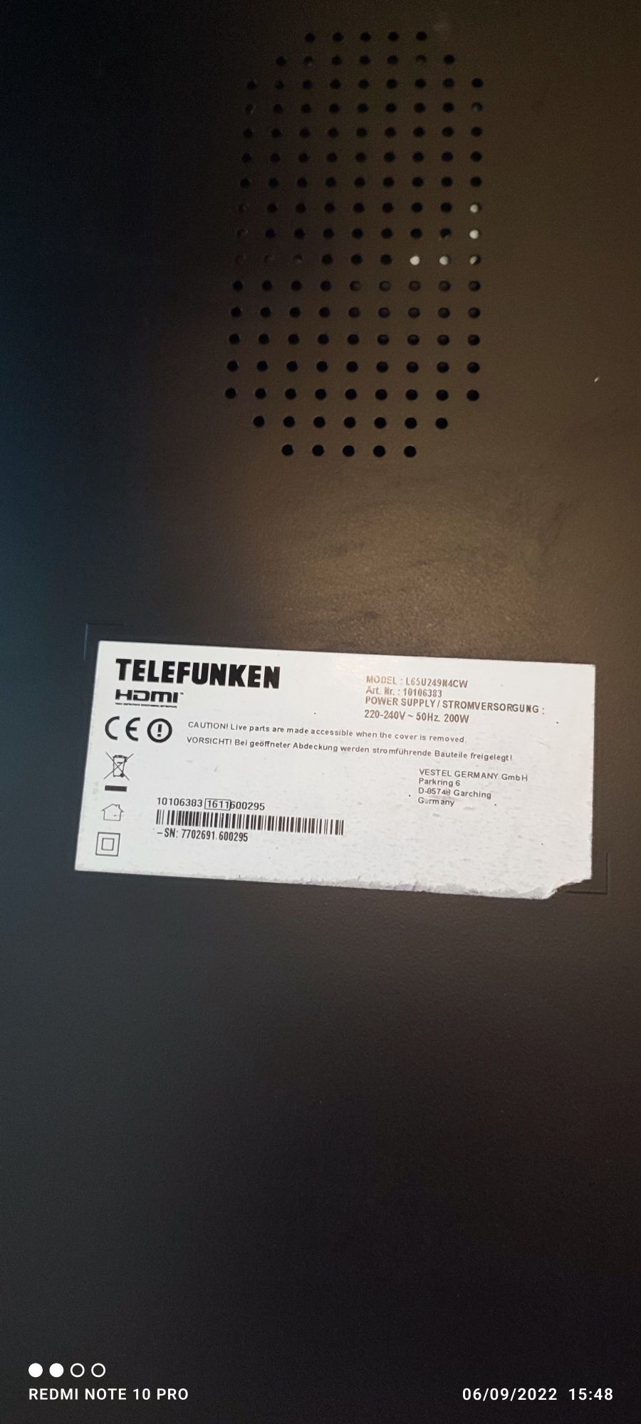 Телевизор Telefunken