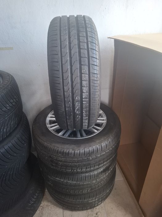 Джанти за Mercedes 5 112 ет45  16 цола 2011 ,нови гуми 8 мм  225 55 16