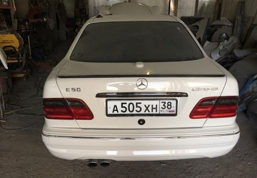 Бампер на мерседес w210 рестайлинг е55amg