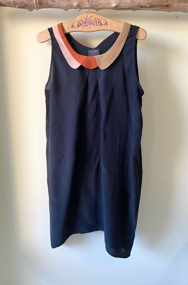 Дизайнерска рокля от 100%коприна Mulberry silk Kronkron M/L size