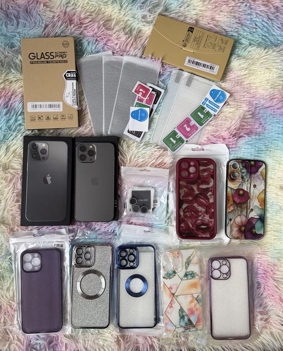 Iphone 13 pro max 256 gb cu multe accesorii