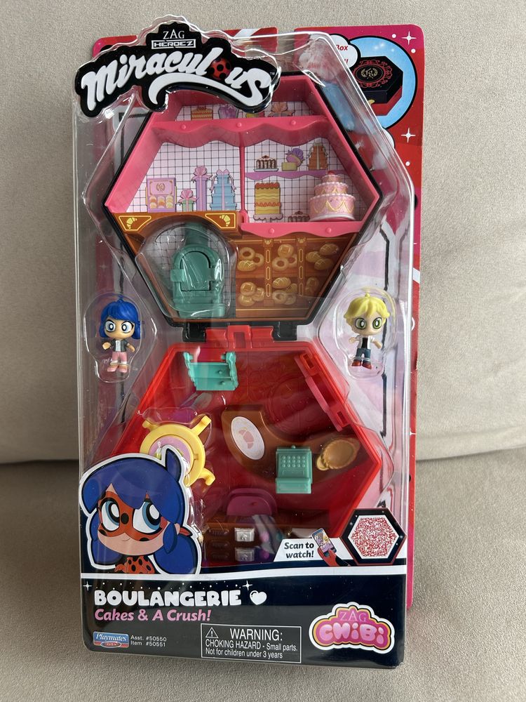 MIRACULOUS Калинката и Котарака Chibi box  Увеселителен парк/Пекарна