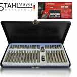 Комплект накрайници в метална кутия Hex, XZN и Torx 40части StahlMayer