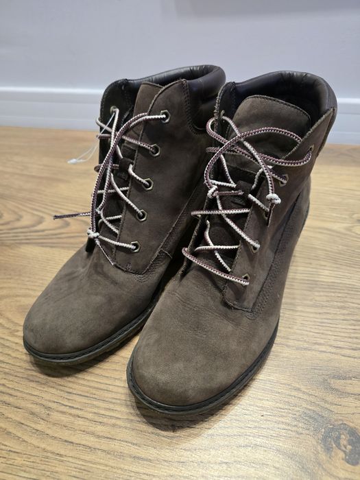 Timberland/Replay Оригинални дамски боти естествена кожа 39/ 37 номер