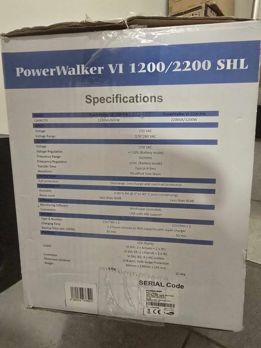 Чисто нов UPS Аварийно захранване PowerWalker VI