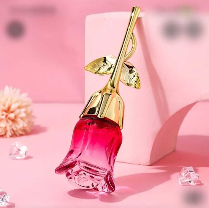 Духи женские, парфюмерная вода в форме красной розы
