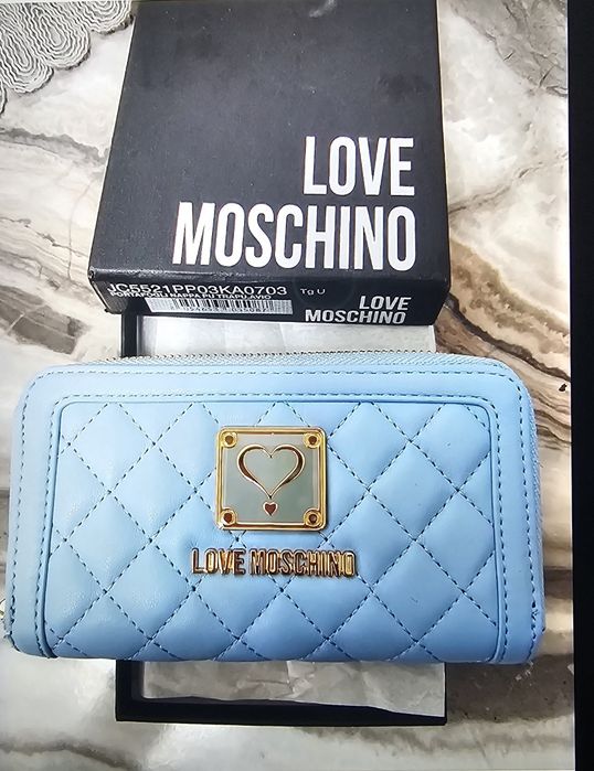 Love Moschino portofel baby blue