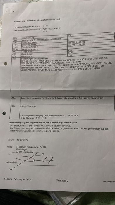 Blomert T2 Remorca Blomert