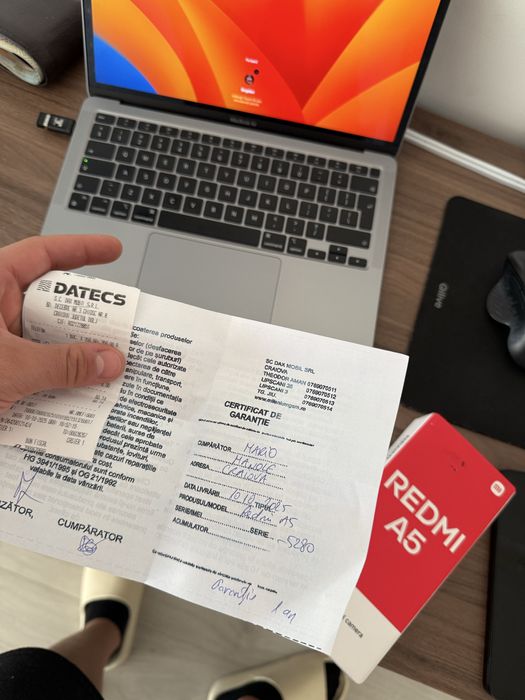 Redmi A5 9 – Nou, sigilat, cu garanție, cutie și încărcător – 350 lei