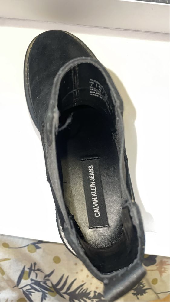 Мъжки велурени боти Calvin Klein