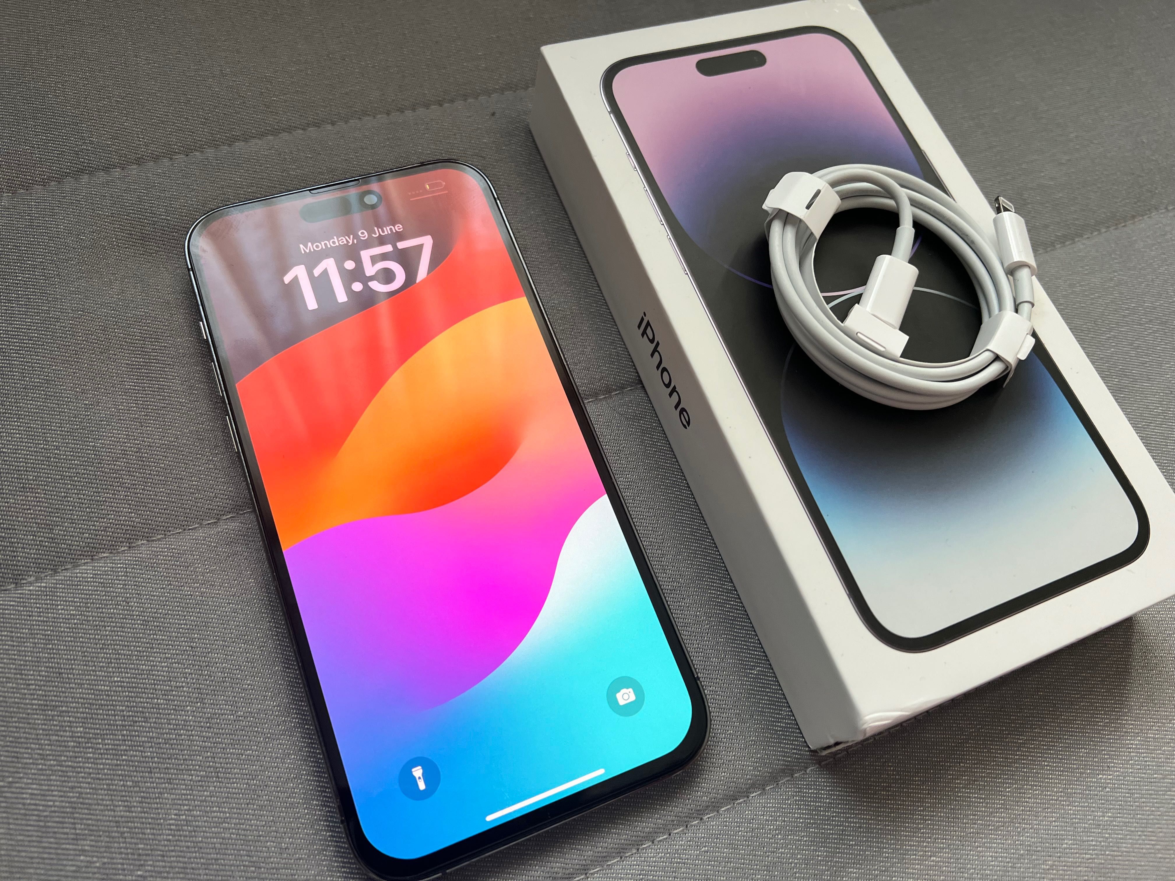 IPHONE 14 PRO MAX 256gb 84% БАТЕРИЯ Пълен Комплект