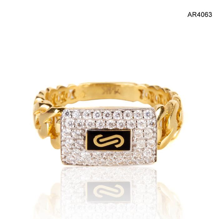 Inel Aur 14 K Monaco Chain disponibil la ARJEWELS