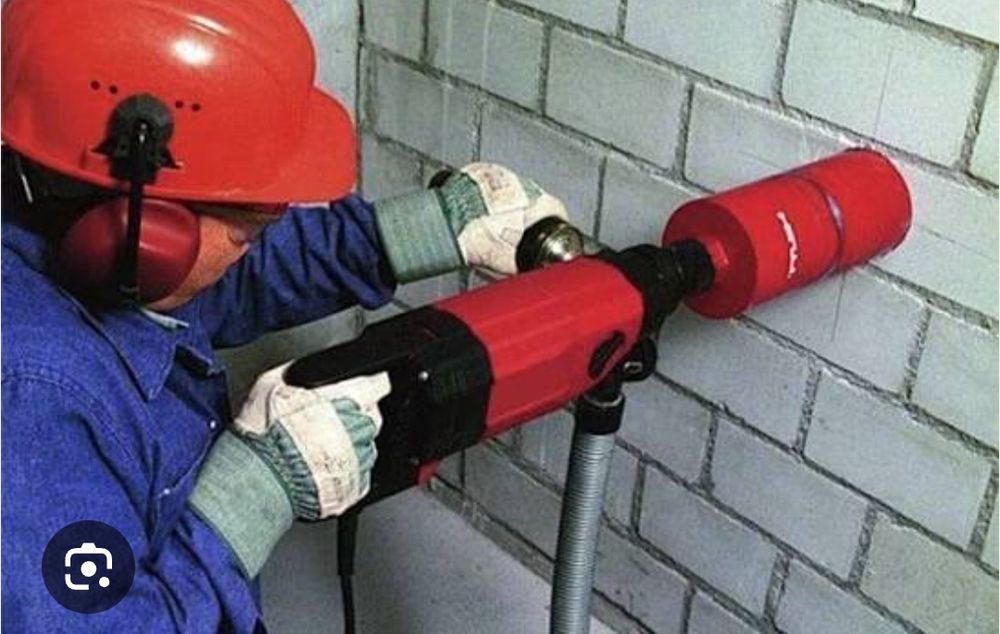 Предлогаем сухое алмазное бурение.