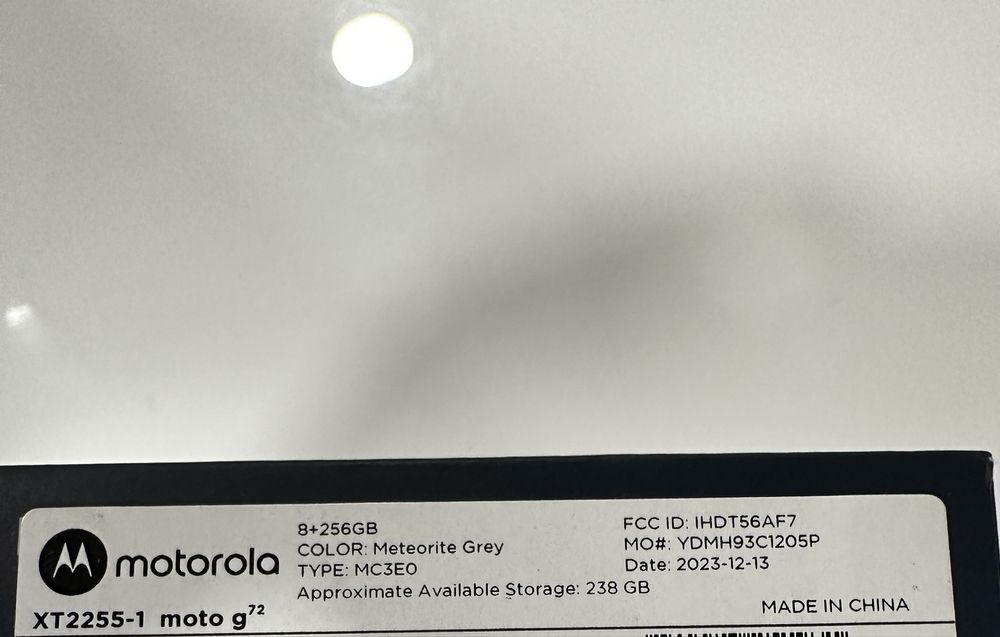 Motorola G72 256GB 8 RAM