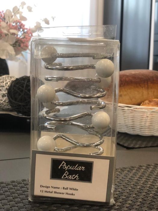 Set de baie, sticla si metal.