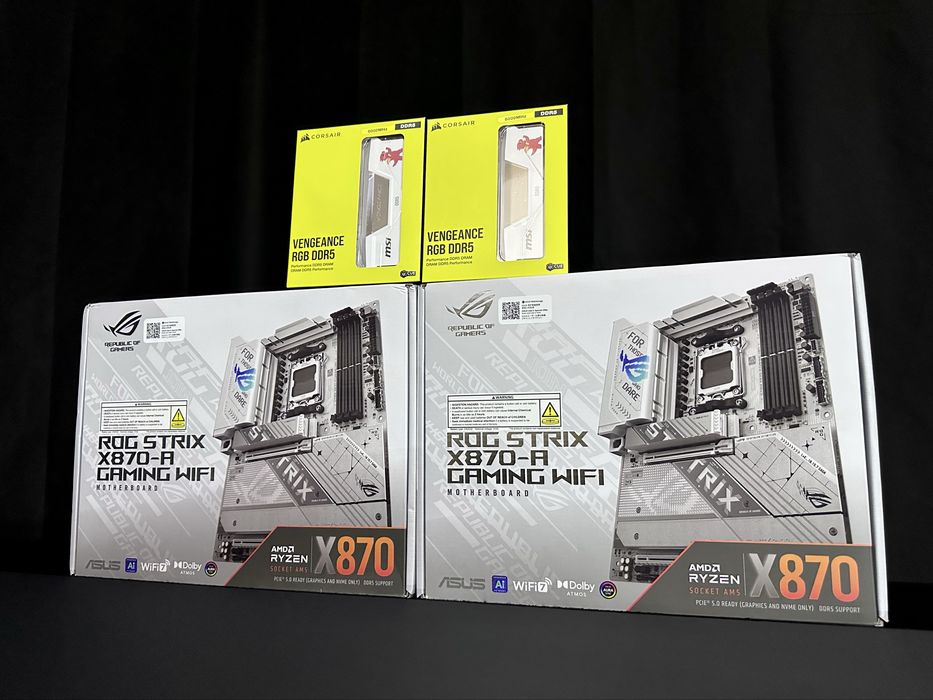 Corsair Vengeance RGB 32GB 2x16GB 6000Hz+ ROG Strix X870-A Gaming WiFi