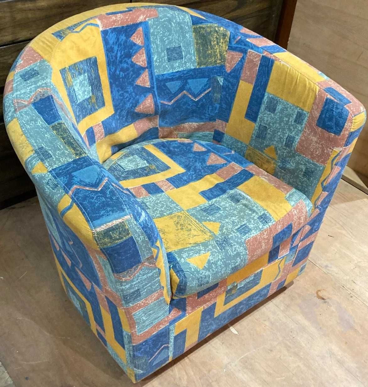 2 buc Fotoliu Fix Confortabil; Fotoliu tapitat tip scoica