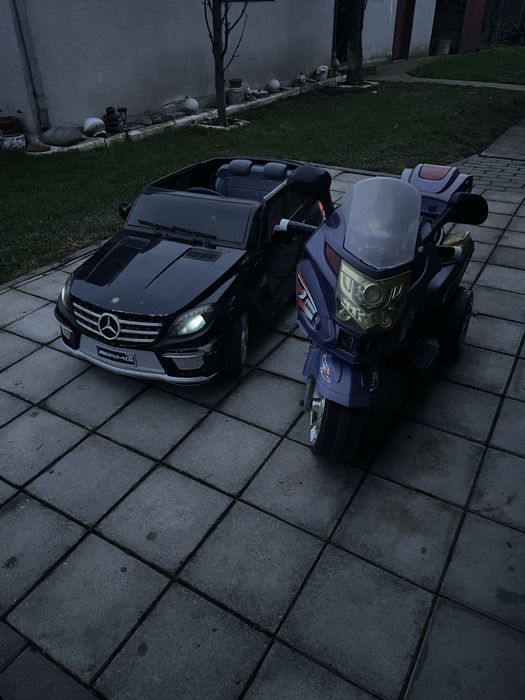 Motocicleta si masina electrica defecte