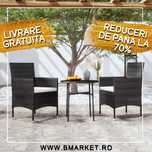 Set mobilier de gradina/terasa/balcon 2 fotolii/scaune si masa GRAVE