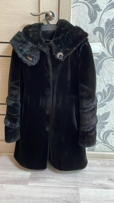 Шуба мутон зимняя