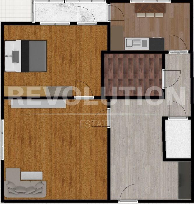 Продава се Двустаен апартамент в София, Сухата река - 62 кв.м за 2662 €/кв.м - Снимка #3