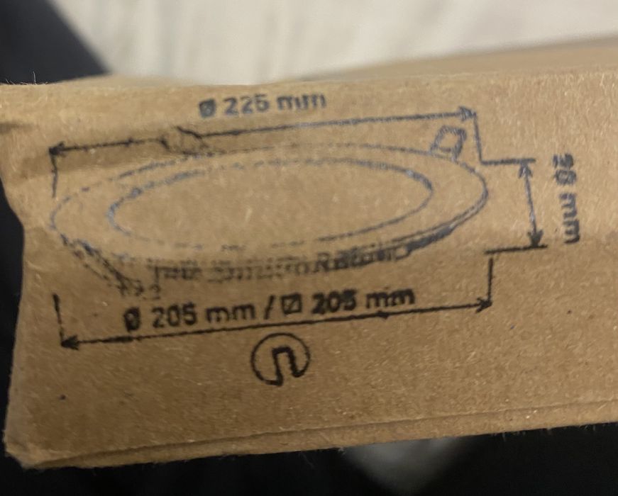 Spot led slim încastrat 18w ,225mm